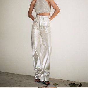 Zara silver jeans rebuy